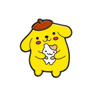 Broche / Pin Pompompurin Con Hamster - Sanrio