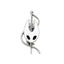 Broche / Pin Rostro Hornet Con Espada - Hollow Knight