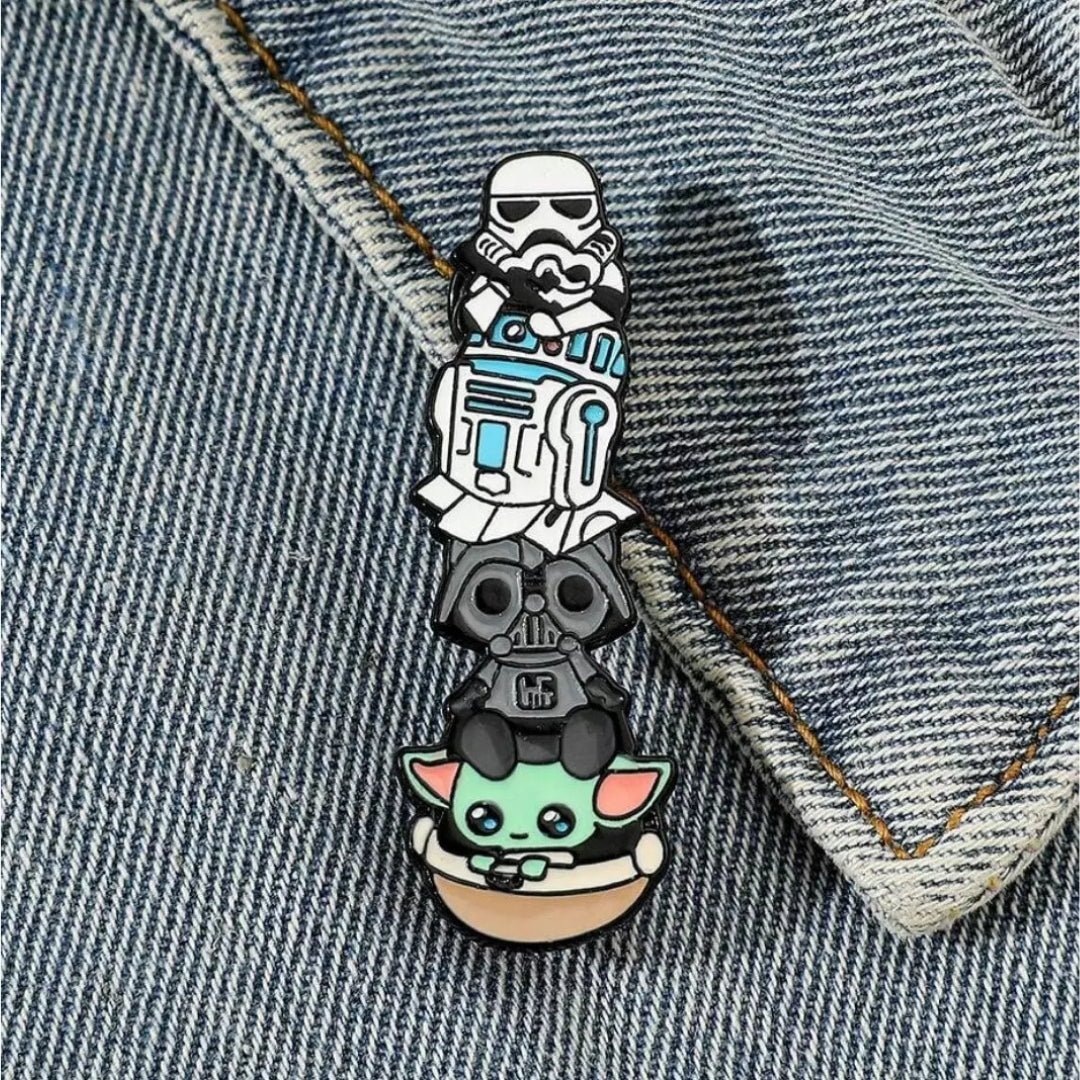 Broche / Pin Stormtrooper, R2D2, Darth Vader Y Grogu - Star Wars