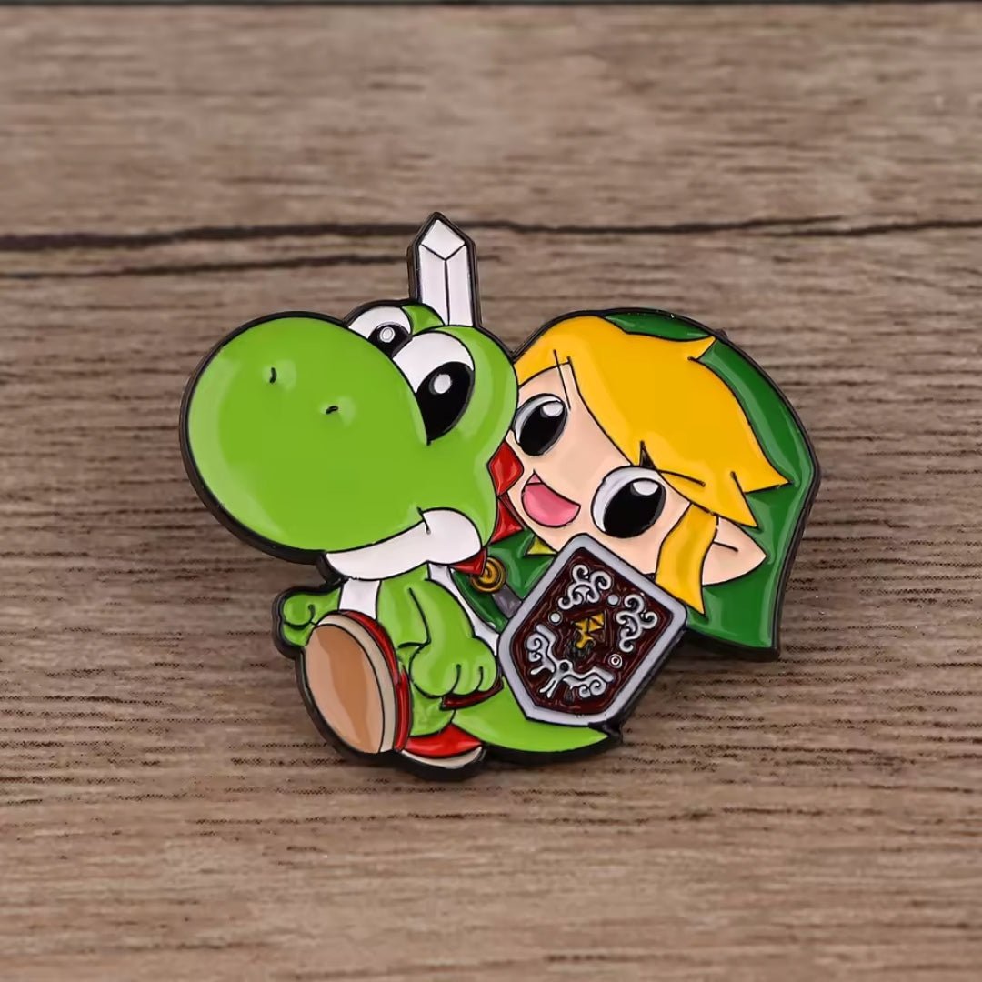 Broche / Pin Yoshi Y Link - Nintendo