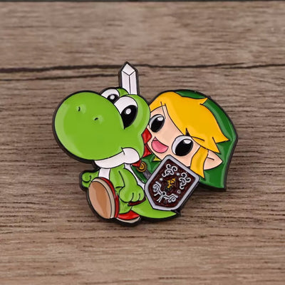 Broche / Pin Yoshi Y Link - Nintendo
