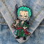 Broche / Pin Zoro Sonriente Con Katana - One Piece