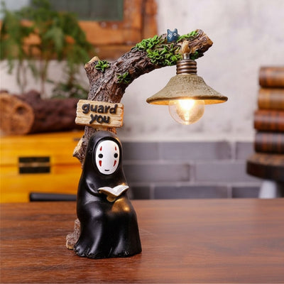 Figura Con Luz No Face Leyendo (Sin Rostro) - Studios Ghibli / REPLICA