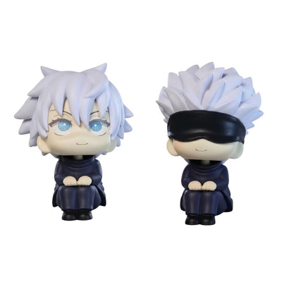 Figura Gojo Sentado Con Cabeza Intercambiable - Jujutsu Kaisen