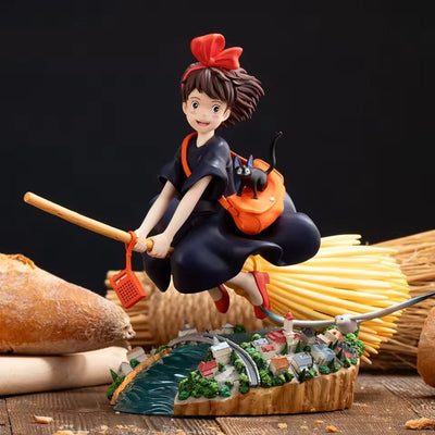 Figura Kiki Y Jiji En Escoba - Studios Ghibli / REPLICA