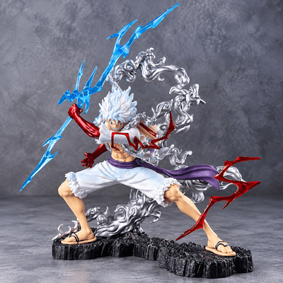 Figura Luffy Gear 5 Con Rayo (Mano Roja) - One Piece / REPLICA