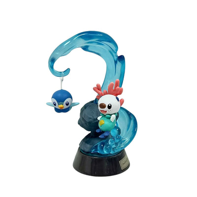 Figura Re-Ment Pokemon Oshawott Y Piplup - Pokemon