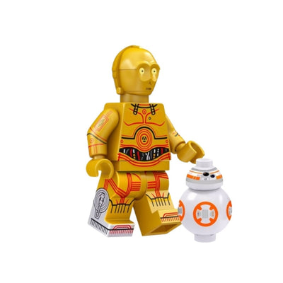 Figura Tipo Lego C3PO Y BB8 - Star Wars