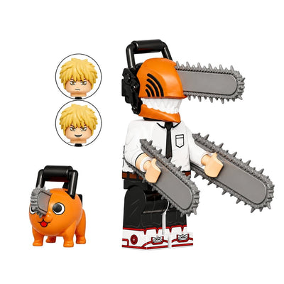 Figura Tipo Lego Chainsaw Man Con Pochita - Chainsaw Man / REPLICA