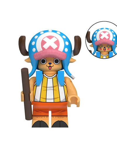 Figura Tipo Lego Chopper (Camisa A Rayas) - One Piece / REPLICA