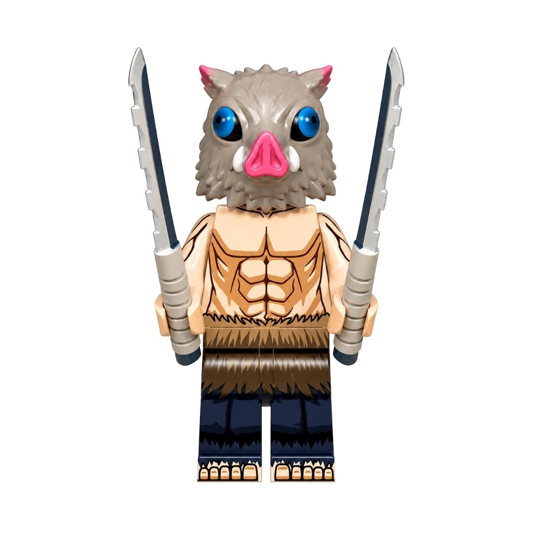 Figura Tipo Lego Inosuke - Demon Slayer / NO OFICIAL.
