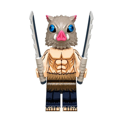 Figura Tipo Lego Inosuke - Demon Slayer / REPLICA