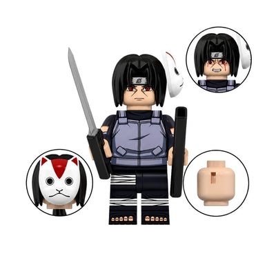 Figura Tipo Lego Itachi Anbu - Naruto / REPLICA