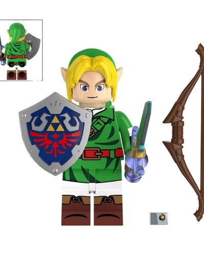 Figura Tipo Lego Link Espada Y Arco - The Legend Of Zelda / REPLICA