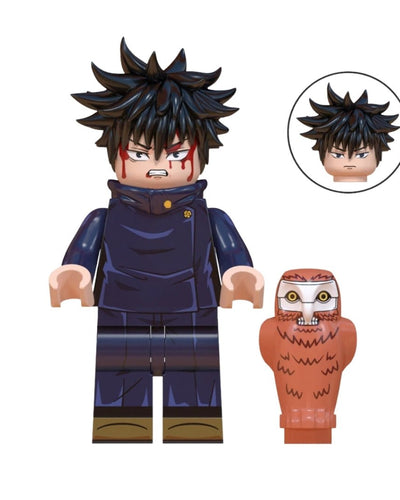 Figura Tipo Lego Megumi Con Daruma - Jujutsu Kaisen / REPLICA