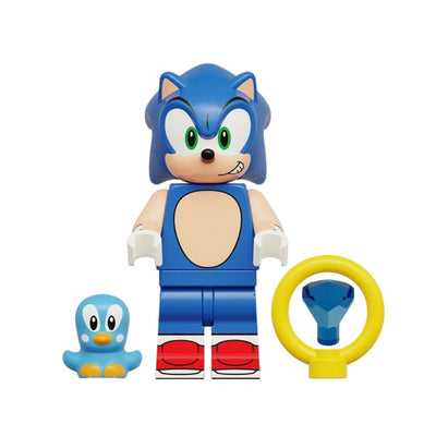 Figura Tipo Lego Sonic Con Anillo - Sonic / REPLICA