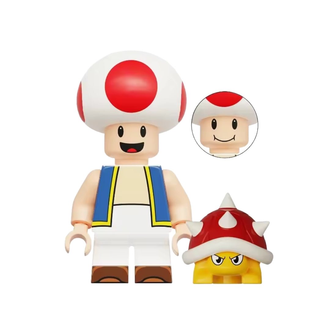 Figura Tipo Lego Toad - Nintendo