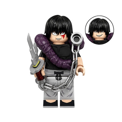 Figura Tipo Lego Toji Fushiguro - Jujutsu Kaisen / REPLICA