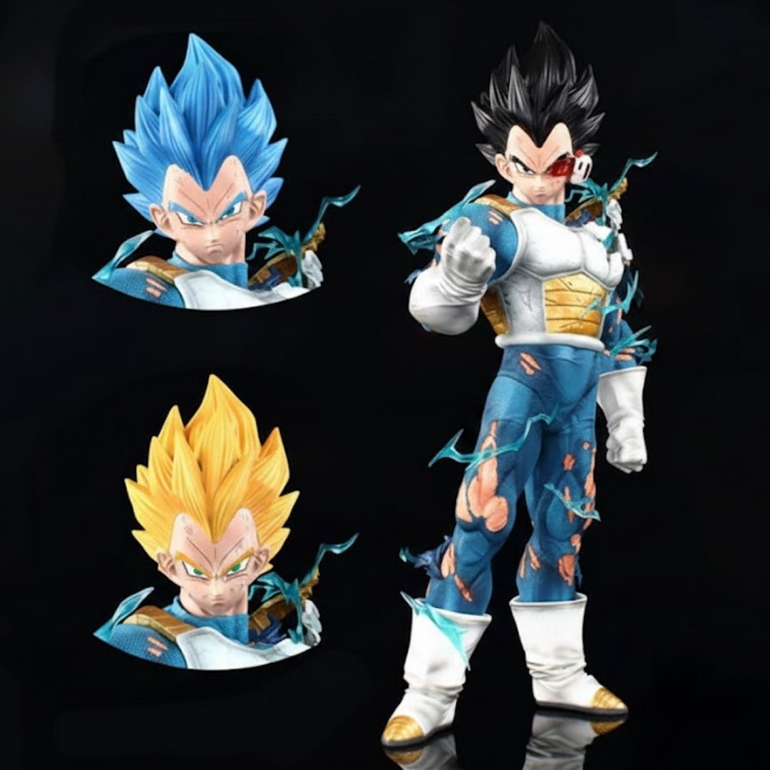 Figura Vegeta Con Cabeza Intercambiable - Dragon Ball Z / REPLICA