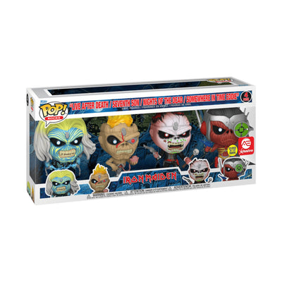 Funko Pop 4pack Iron Maiden Aent Exclusive GITD - Iron Maiden