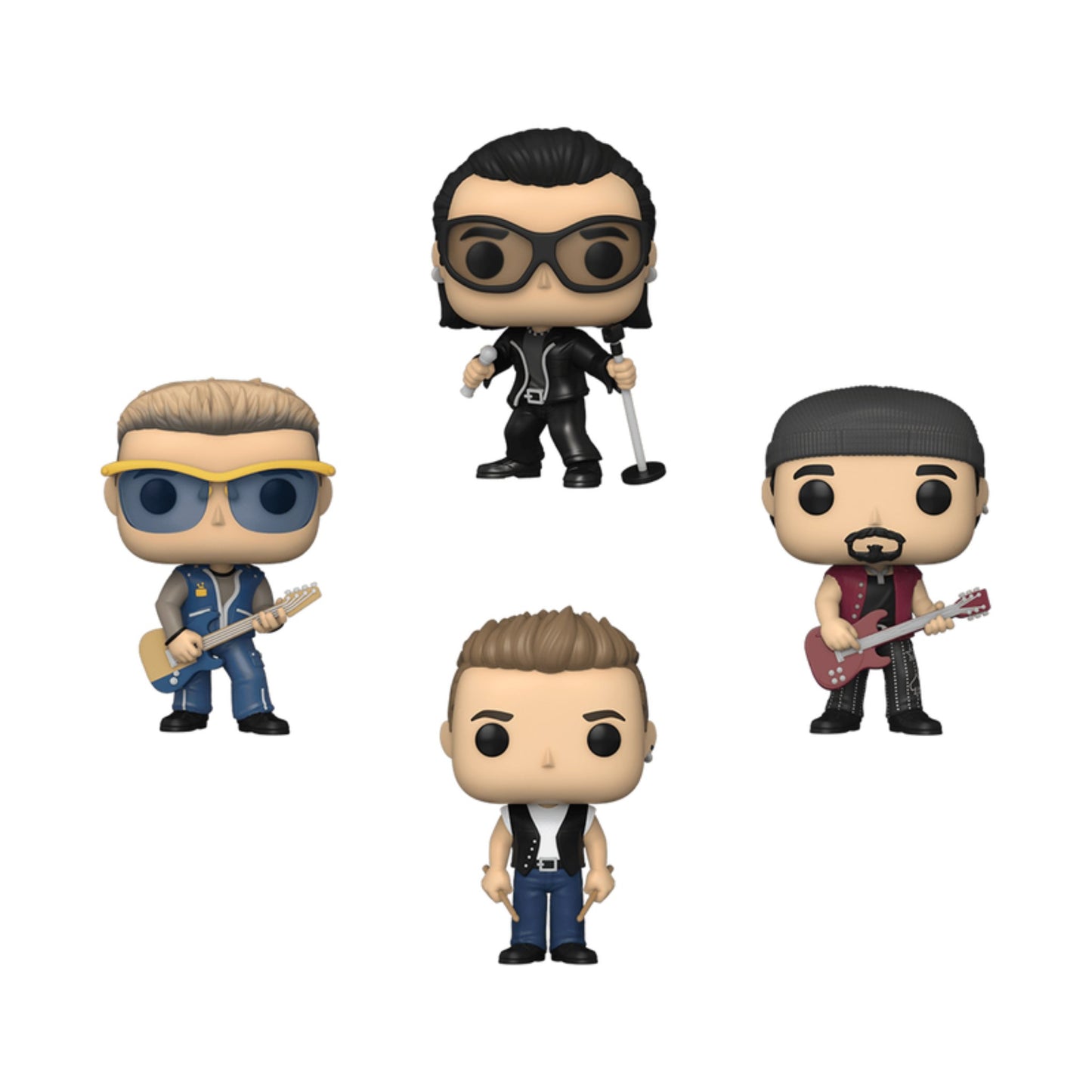 Funko Pop 4pack U2 (Adam Bono The Edge Larry) Special Edition - U2