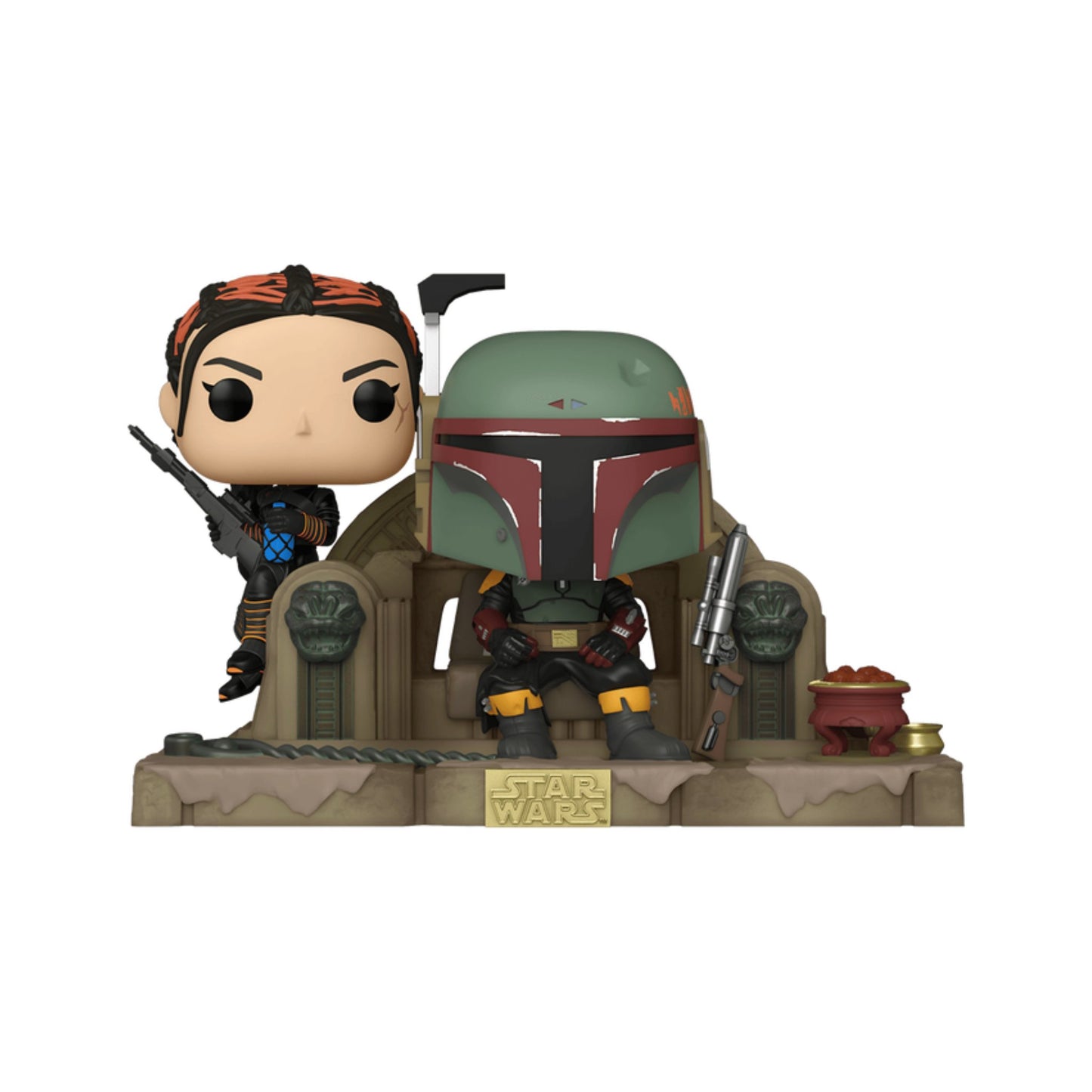 Funko Pop Boba Fett And Fennec On Throne #486 - Star Wars