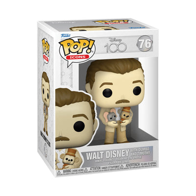 Funko Pop Walt Disney Whit Dumbo And Timothy - Disney 100 Años