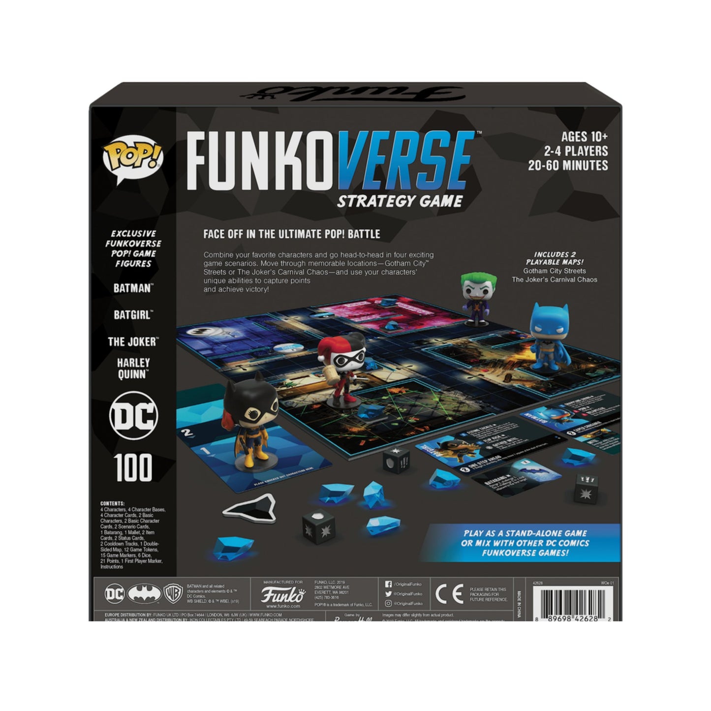 Funko Verse Strategy Game - DC Comics 4pk - Español Versión