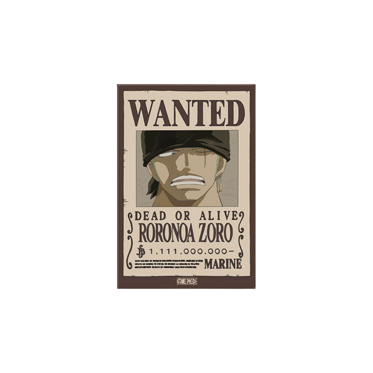 Imán Wanted Zoro Abysse - One Piece