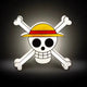 Lampara De Noche Led Calavera De Luffy - One Piece