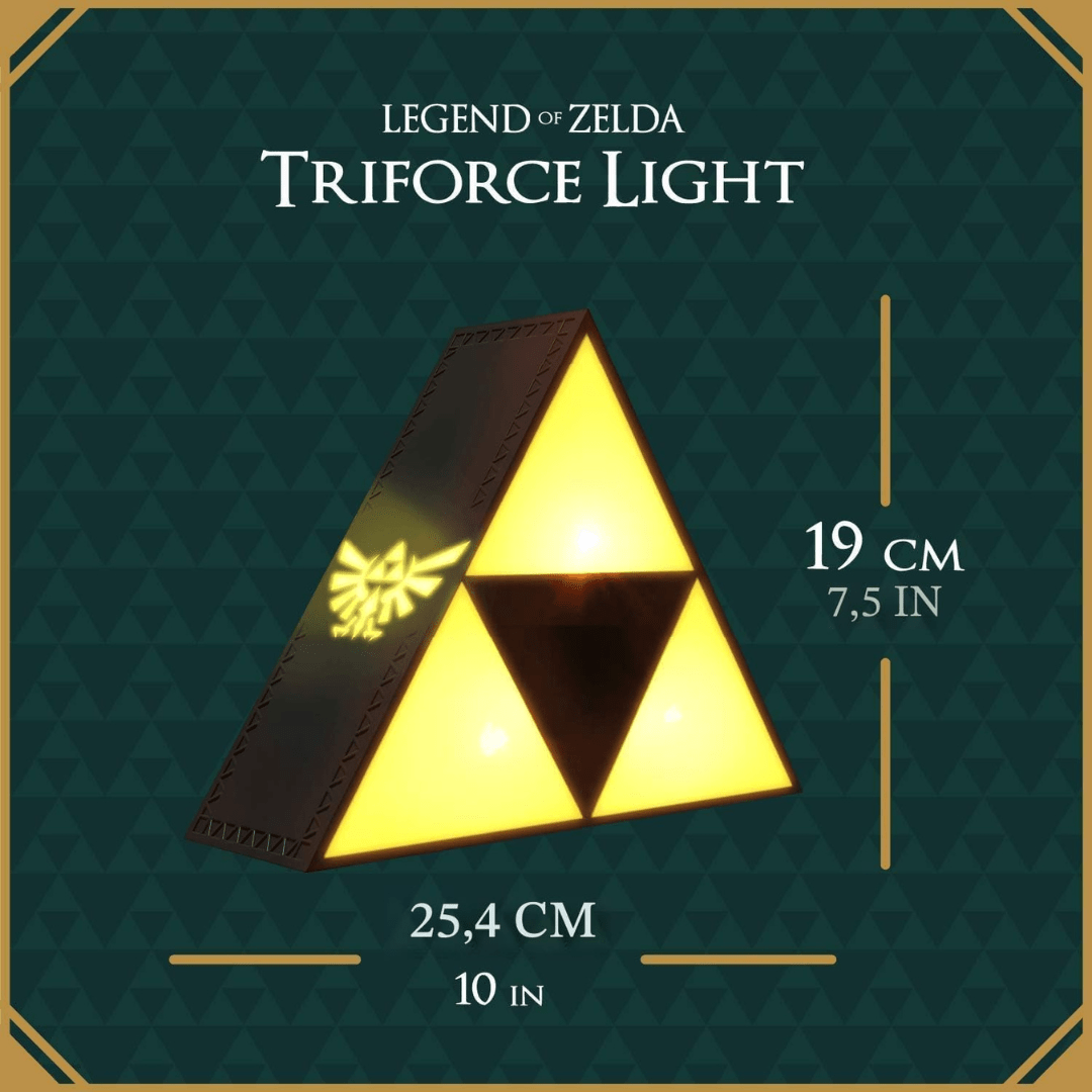 PREVENTA - Lámpara Paladone Trifuerza Hyrule - The Legend Of Zelda - [Entrega de 10 a 12 días]