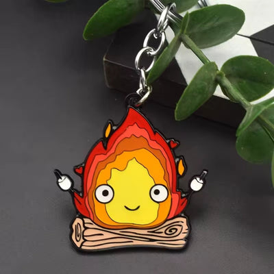 Llavero Calcifer Con Malvaviscos - Studios Ghibli