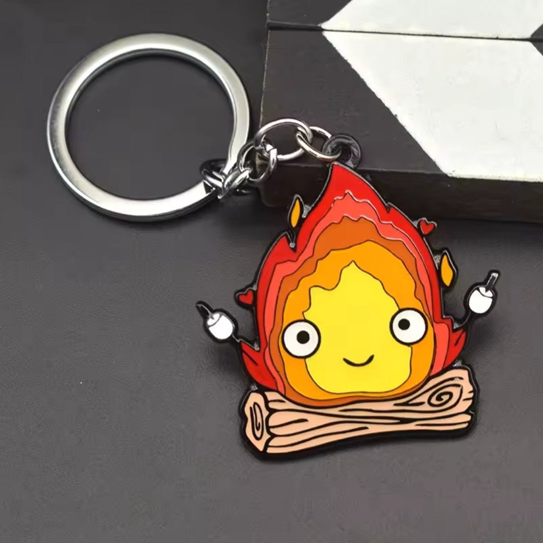 Llavero Calcifer Con Malvaviscos - Studios Ghibli