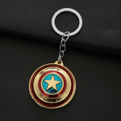 Llavero Capitan America #1 Giratorio (Dorado) - Marvel