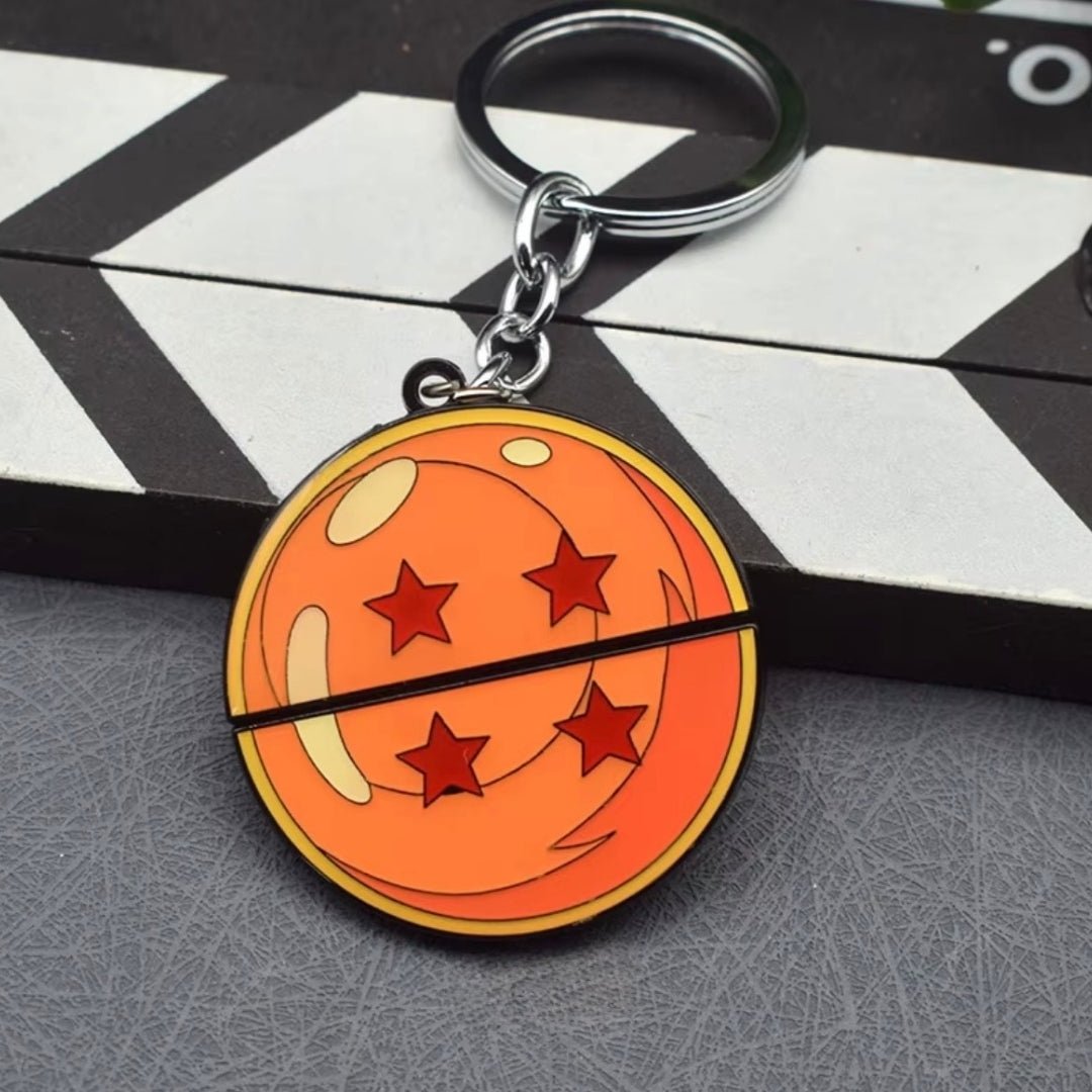 Llavero Esfera De 4 Estrellas Y Goku (Abre - Cierra) - Dragon Ball Z