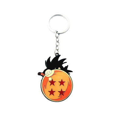 Llavero Goku Con Esfera De 4 Estrellas - Dragon Ball Z