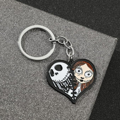 Llavero Jack Y Sally Corazon - The Nightmare Before Christmas