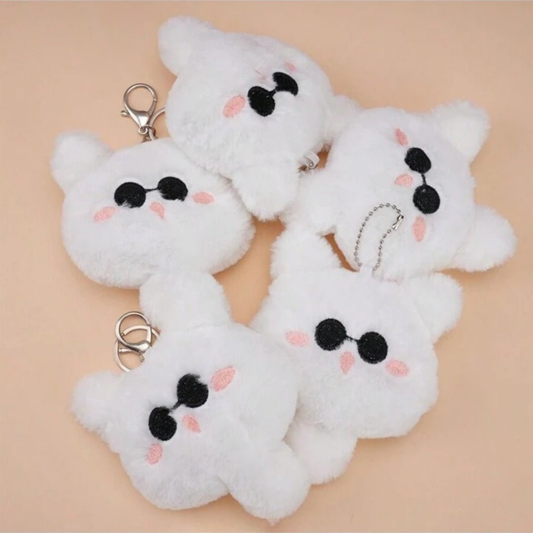Llavero Peluche Gojo Gato Con Colita - Jujutsu Kaisen