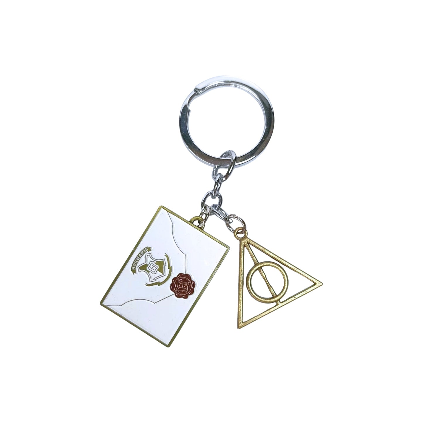 Llavero Reliquias De La Muerte Y Carta Hogwarts - Harry Potter