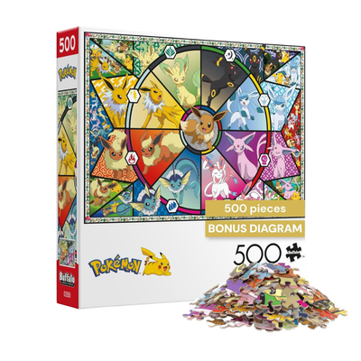 PREVENTA - Puzzle (Rompecabezas) Evoluciones Eevee 500 Piezas - Pokemon - [Entrega de 10 a 12 días]