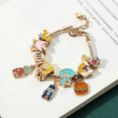 Pulsera Con Charms Bob Esponja - Bob Esponja