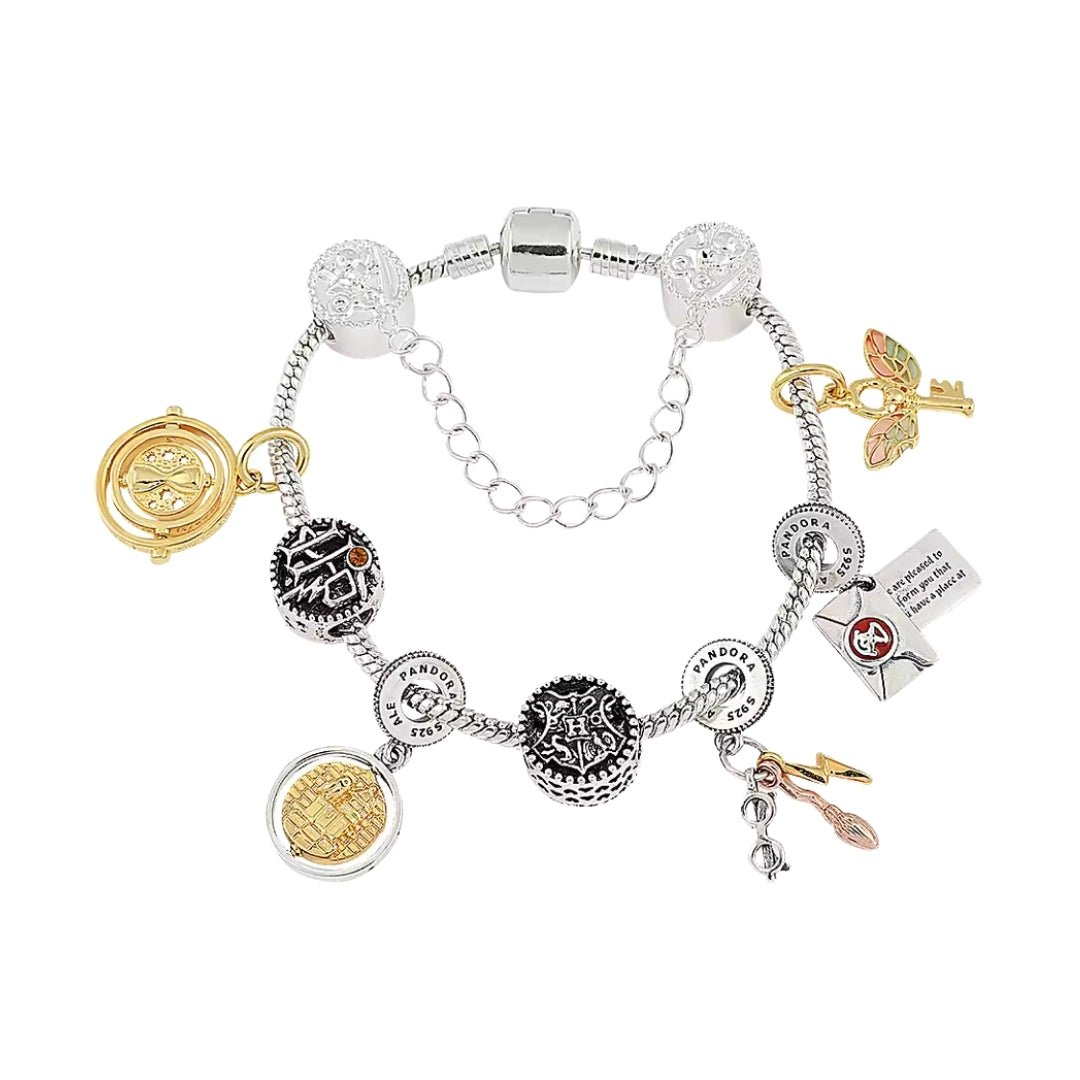 Pulsera Con Charms Harry Potter (Giratiempos) - Harry Potter