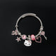 Pulsera Con Charms Hello Kitty (Rosa Y Plata) - Sanrio