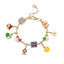 Pulsera Con Charms Mario Bros Dorada - Nintendo