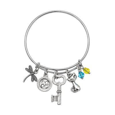 Pulsera De Aro Con Dijes Coraline - Coraline
