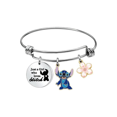 Pulsera Just A Girl Who Loves Stitch - Lilo Y Stitch