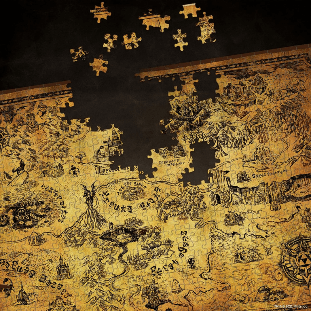 PREVENTA - Puzzle (Rompecabezas) Mapa Hyrule 1000 piezas - The Legend Of Zelda - [Entrega de 10 a 12 días]