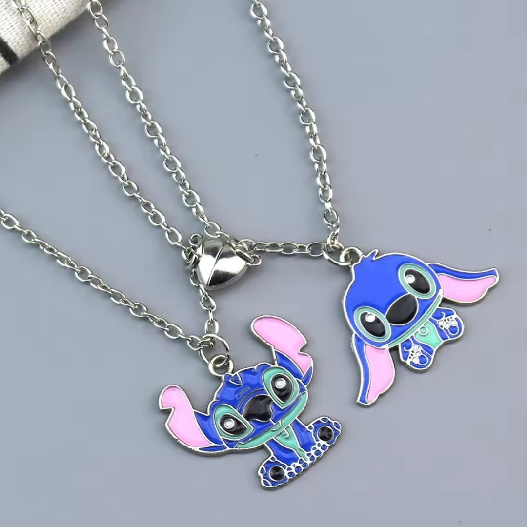 Set 2 Collares Para Compartir Stitch - Lilo Y Stitch