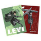 Set 2 Posters Mikasa Y Levi Ackerman Abysse - Attack On Titan