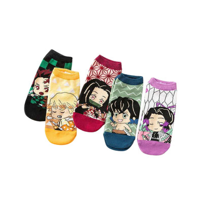 Set 5 Pares Punteras Kimetsu No Yaiba - Demon Slayer